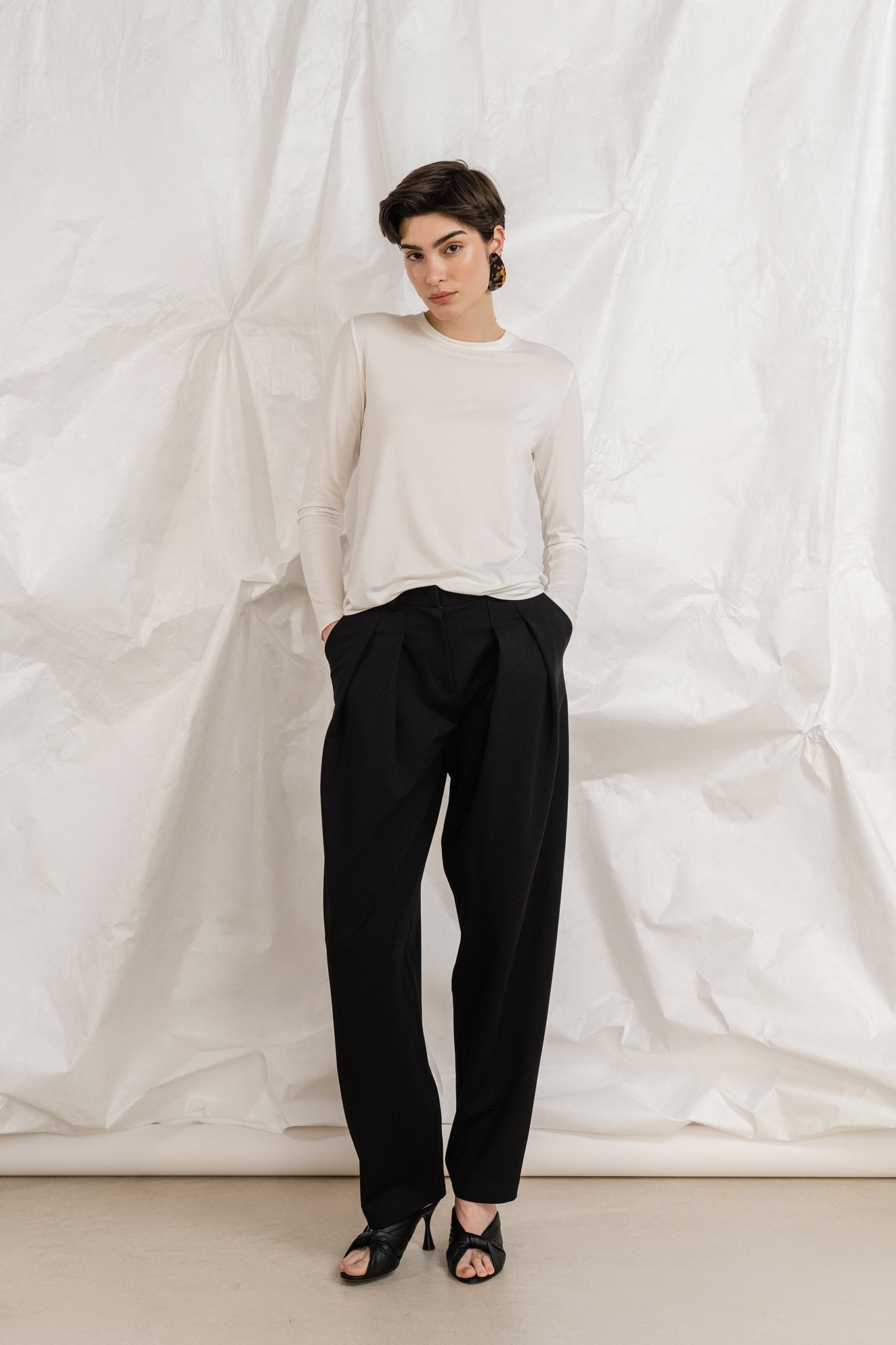 Minimalist Fit Sima Shirt in soft MicroModal with elastane – A'MARIE